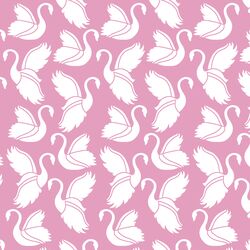 Swan Silhouette in Begonia
