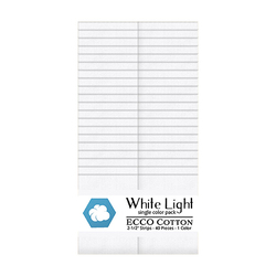 Ecco Cotton 2.5" Strip Roll in White Light