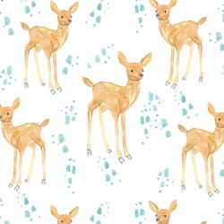 Large April Fawn in White