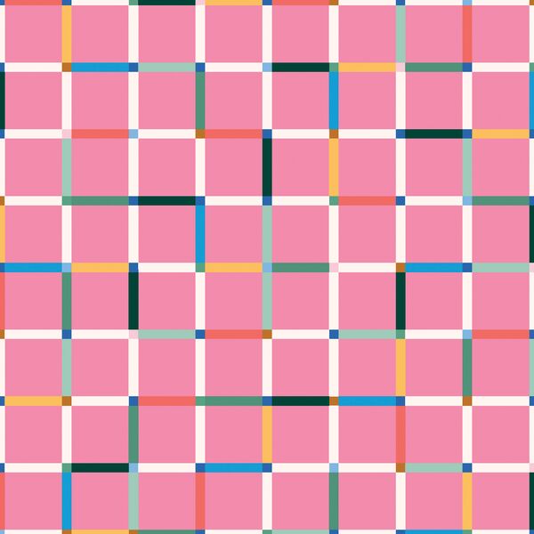 Playful Grid in Pink