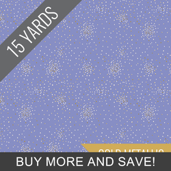 Clusters in Wisteria Metallic - 15 Yard Bolt