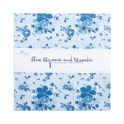 Blue Blooms and Threads 10" Square Pack