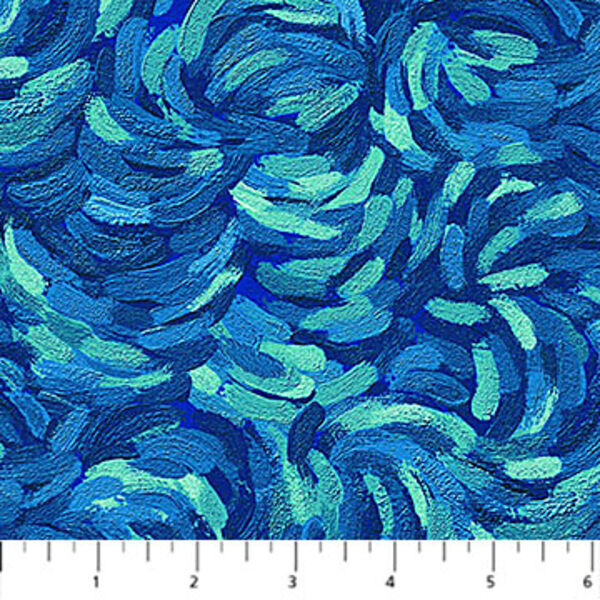 Brushstroke in Dark Teal