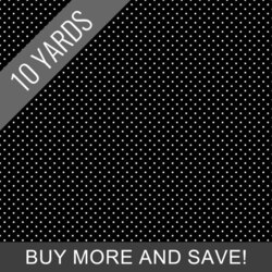 Swiss Dot in Black - 10 Yard Bolt