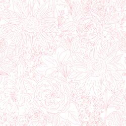Paperie in Rose Pink on White