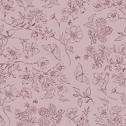 Sketched Garden in Wisteria
