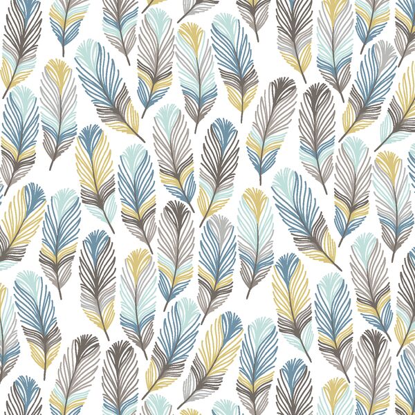 Feathers in Norwegian Wood Thicket