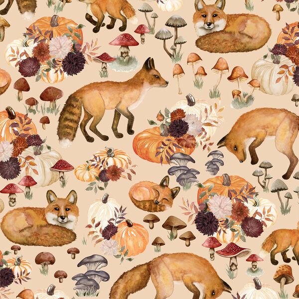 Autumn Whimsy in Warm Oak