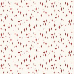 Starry Night in Red on Cream