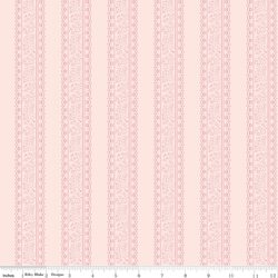 Floral Stripes in Blush