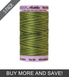 Ferns (9085-9818) - Silk Finish Cotton Multi 50wt - 500 Yards (5 Pack)