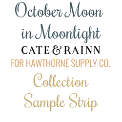 October Moon Sample Strip in Moonlight