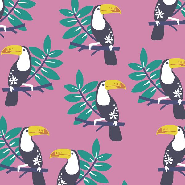 Toucans in Wisteria