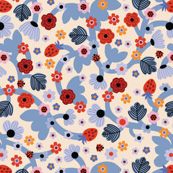 Tangled Berry in Cream Multi