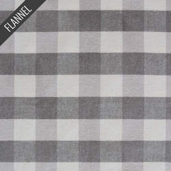 Buffalo Plaid Mini Flannel in Mink