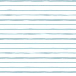 Artisan Stripe in Powder Blue on White