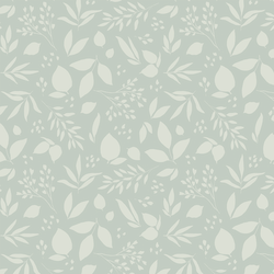 Leaves Silhouette in Mint
