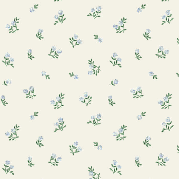 Ditsy Hydrangea in Cream