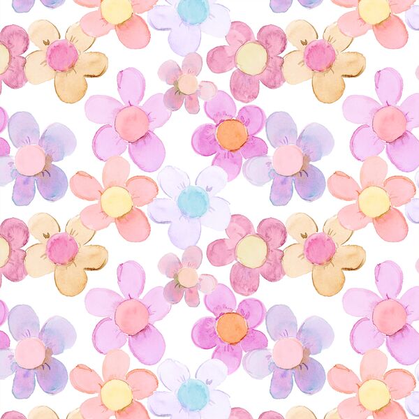 Painted Daisy in Groovy