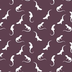Iguana Silhouette in Raisin