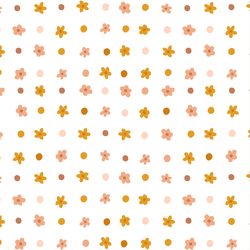 Daisy Dots in White