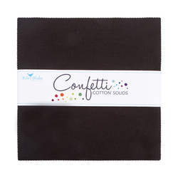Confetti Cotton 10" Square Pack in Licorice