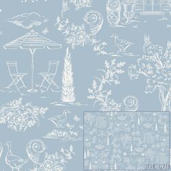 Provence Toile in Reverie Blue