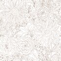 Paperie in Garden Chocolate on White