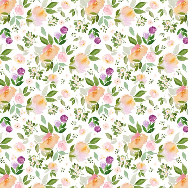 Little Garden Blooms in White