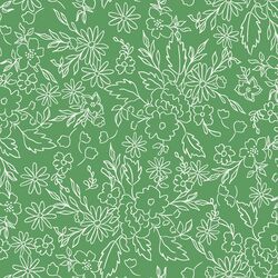 Floral Sketch in Clover