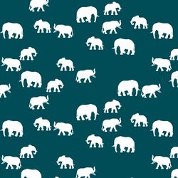 Elephant Silhouette in Juniper