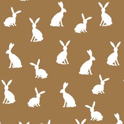 Cottontail Silhouette in Ochre