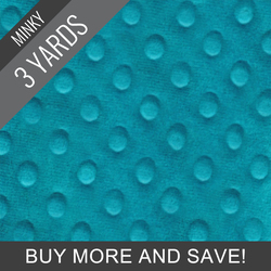 Minky Dimple Dot in Peacock - 3 Yard Quick Cut