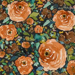 Copper Roses in Autumn Brown