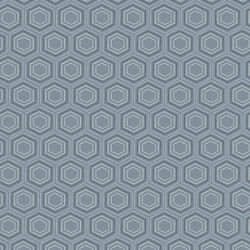 Honeycomb Dreams in Blue Gray