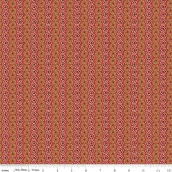 Floral Stripe in Red