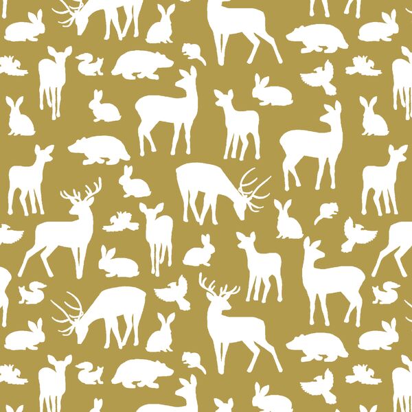 Forest Friends in Gold