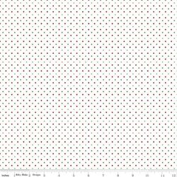 Swiss Dot in Christmas on White