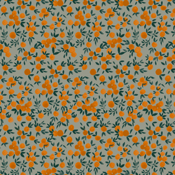Little Oranges in Vintage Teal