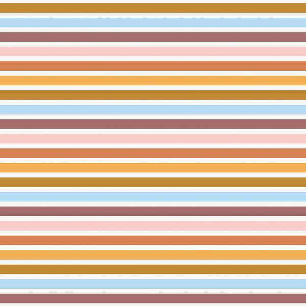 Rainbow Stripe in Autumn Glow