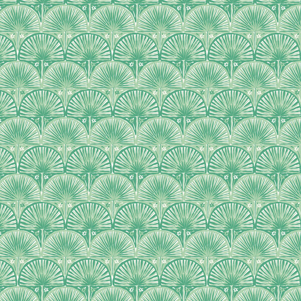 Fan Palm Scallop in Green