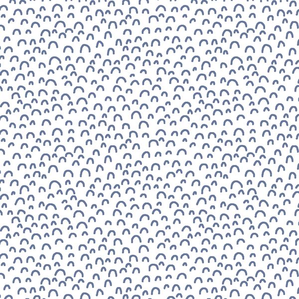 Doodle in Azurite on White