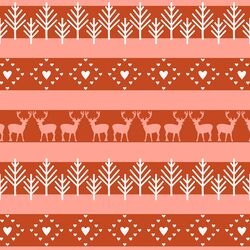 Winter Fair Isle Stripe in Festive