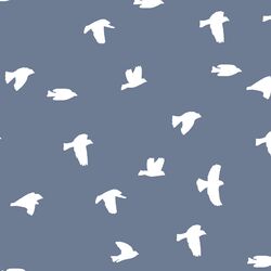 Flock Silhouette in Dove