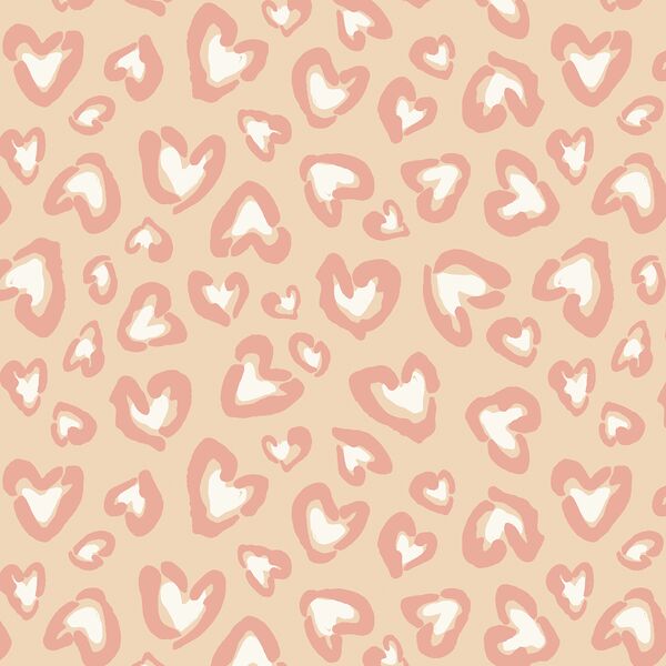 Large Wild Hearted in Cream Clay and Candy