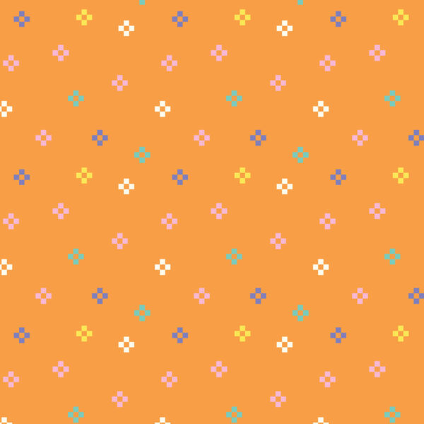 Cosmic Confetti in Orange