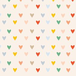 Large Rainbow Hearts in Summer Sunshine