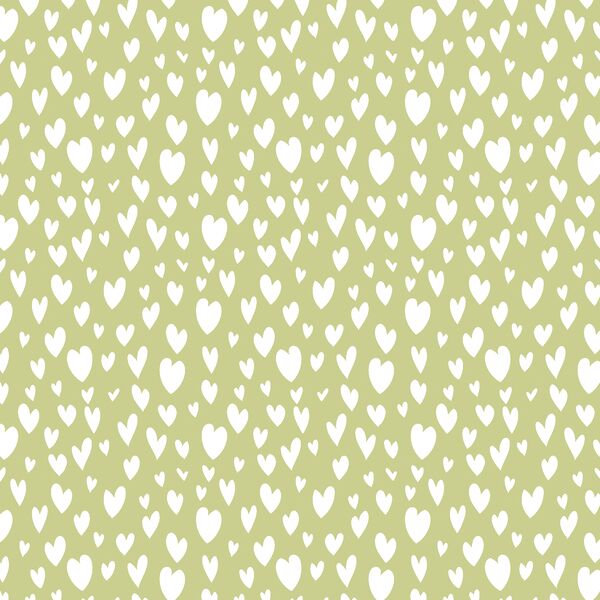 Hearts in Light Green