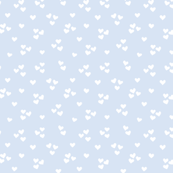Lovely Hearts in Sky Blue