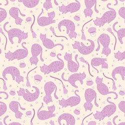 Kooky Kitties in Lilac Purple